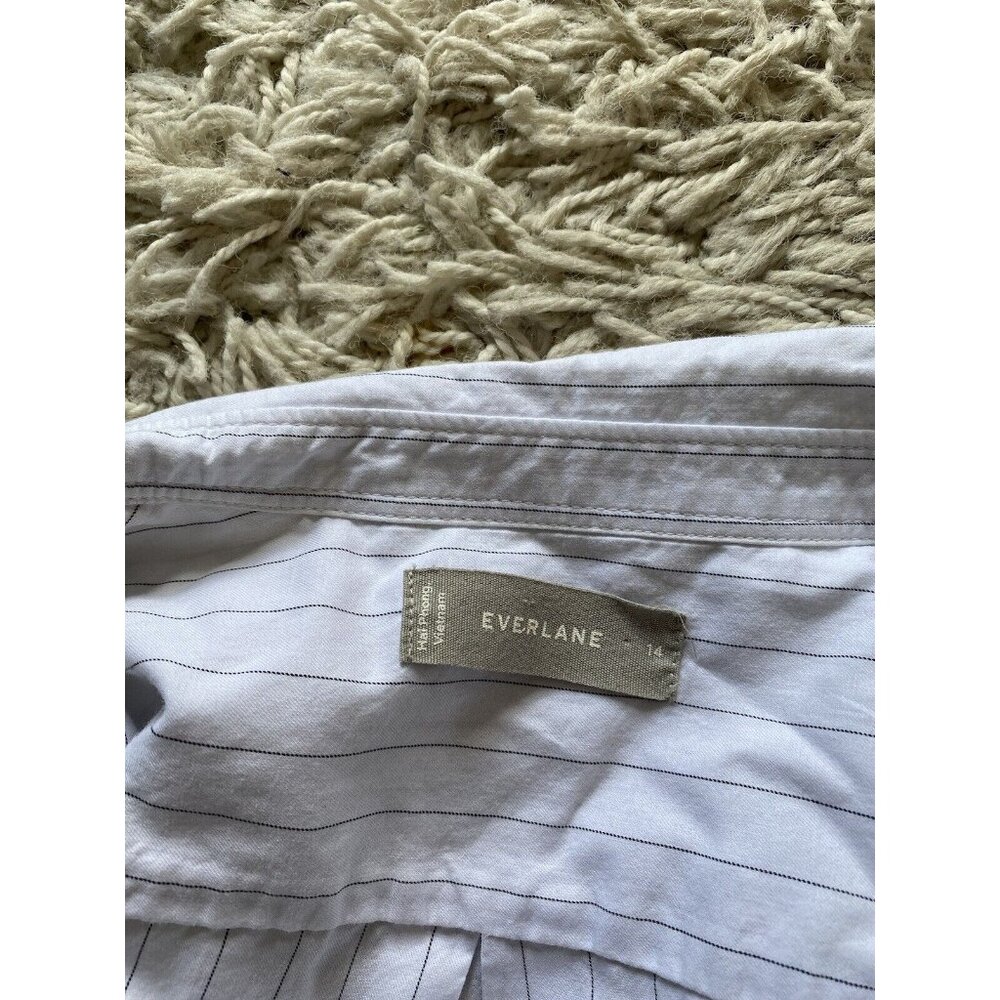 Everlane White Button Down Shirt with Dress Collar - Picture 5 of 6